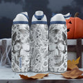 Butterfly Skull Engraved Owala Bottle – Gothic Floral Design – Stainless Steel Cup 16oz 24oz 32oz 40oz