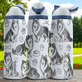 Collie Dog Engraved Owala Bottle – Elegant Fluffy Pup Gift – 16oz 24oz 32oz 40oz Water Bottle for Dog Lovers with Laser Design