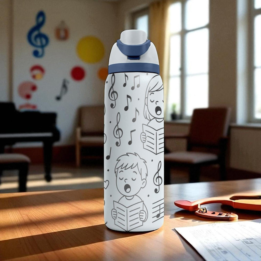 Choir Kids Owala Bottle – 16oz 24oz 32oz 40oz Engraved Music Cup – Singing Gift for Music Lovers – Musical Notes School Tumbler