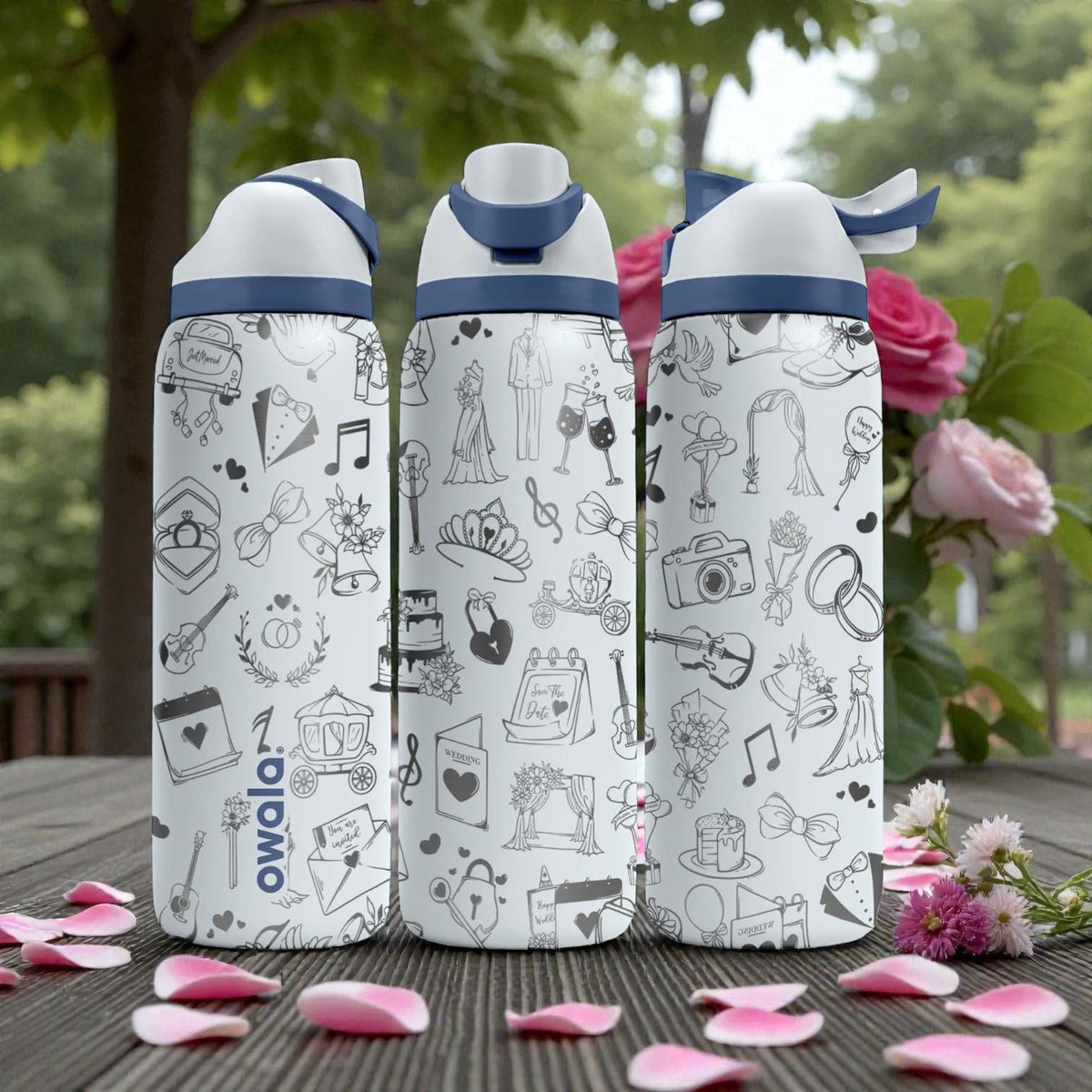 Wedding Engraved Owala Bottle – Bridal Shower Gift – Bride to Be Stainless Steel Water Bottle 16oz 24oz 32oz 40oz  ⸻