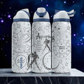 Aquarius Zodiac Owala Bottle – 16oz 24oz 32oz 40oz Engraved Astrology Gift – Water Bearer Sign Cup – January February Birthday Bottle