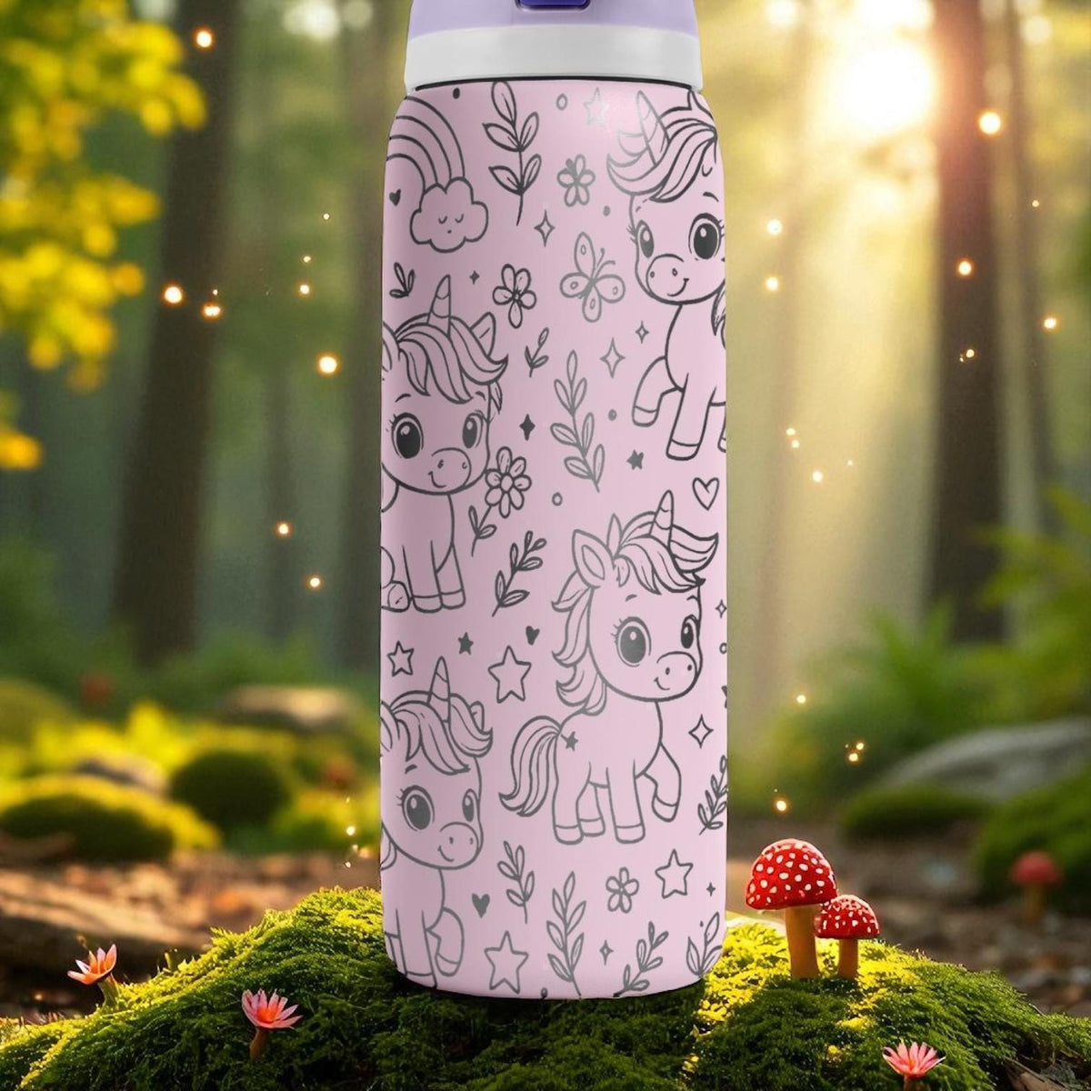 Piglet Owala Tumbler – 16oz 24oz 32oz 40oz Cute Farm Animal Water Bottle – Pig Lover Gift – Engraved Stainless Steel Cup