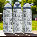 Cute Labradoodle Engraved Owala Bottle – Fluffy Dog Tumbler with Hearts and Paws – 16oz 24oz 32oz 40oz Pet Gift Idea