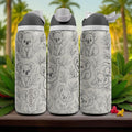 Engraved Koala Tumbler – Owala Water Bottle with Cute Koala and Leaves – Wildlife Engraving – 16oz 24oz 32oz 40oz