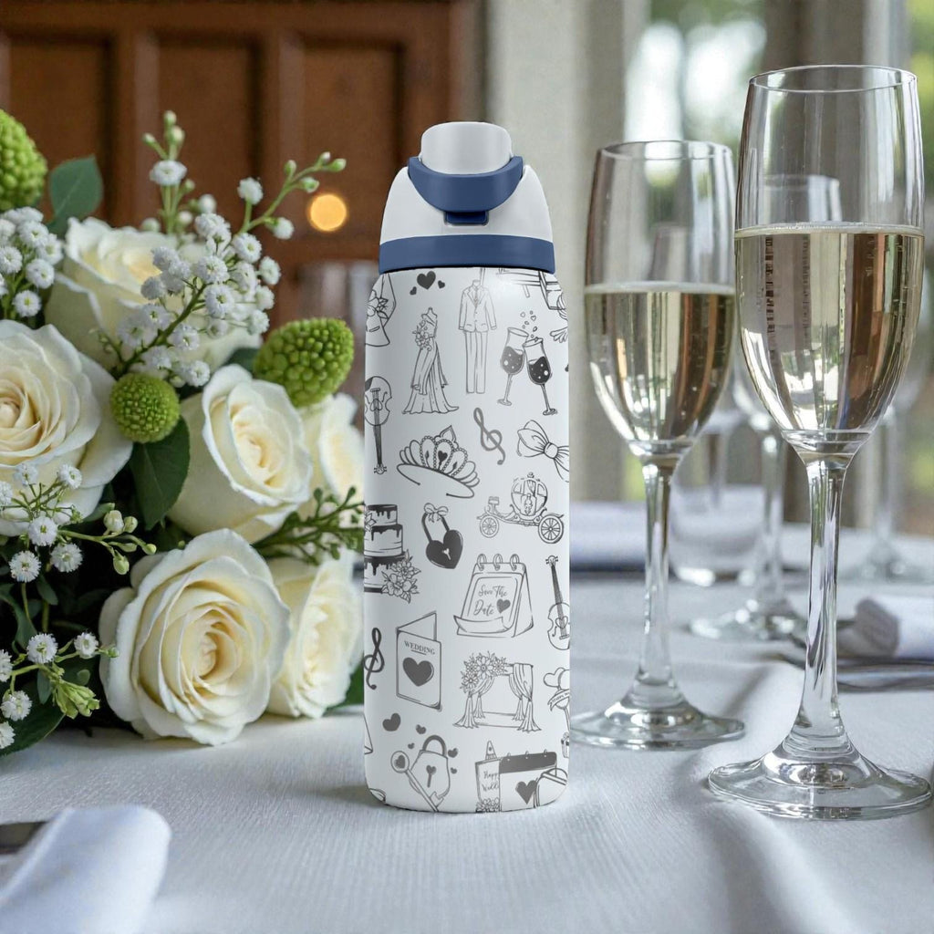 Wedding Engraved Owala Bottle – Bridal Shower Gift – Bride to Be Stainless Steel Water Bottle 16oz 24oz 32oz 40oz  ⸻