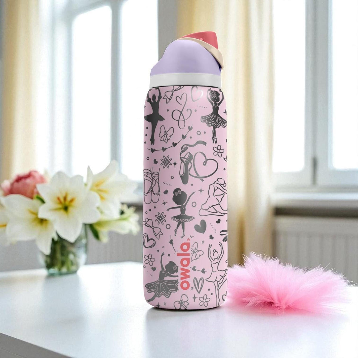 Ballet Owala Bottle – 16oz 24oz 32oz 40oz – Engraved Ballerina Dance Tumbler – Gift for Dancers and Girls Who Love Ballet