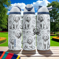 Labradoodle Engraved Owala Bottle – Cute Dog Gift for Doodle Lovers – 16oz 24oz 32oz 40oz Personalized Water Bottle with Paws