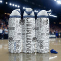 Cheerleading Engraved Owala Bottle – Pom Pom & Spirit Pattern – Cheer Coach Team Gift Stainless Cup 16oz 24oz 32oz 40oz
