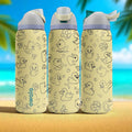 Duck Engraved Owala Tumbler – 16oz 24oz 32oz 40oz Yellow FreeSip Cup with Bubble Ducks – Cute Gift for Her or Kids