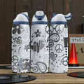 Groovy Peace Sign Engraved Owala Bottle – Retro Flowers & Hippie Vibes – Boho Engraved Stainless Cup 16oz 24oz 32oz 40oz  ⸻