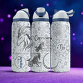 Capricorn Zodiac Owala Bottle – 16oz 24oz 32oz 40oz Engraved Earth Sign Gift – Mountain Goat Astrology Water Bottle for Her or Him