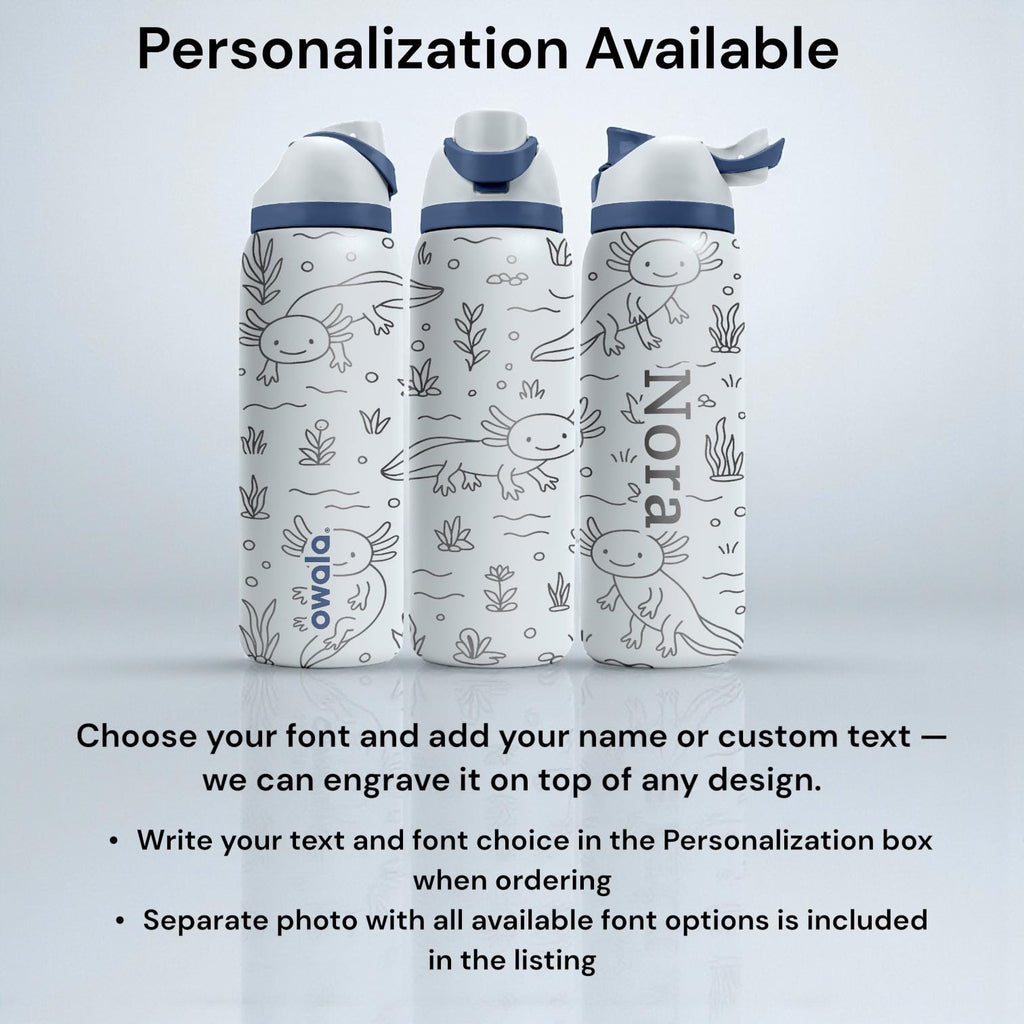 Birthday Engraved Owala Bottle – Teddy Bear, Cupcake and Party Pattern – Celebration Gift Stainless Steel Cup 16oz 24oz 32oz 40oz  ⸻