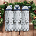 Nordic Reindeer Engraved Owala Bottle – Cozy Scandinavian Sweater Pattern – Christmas Gift Stainless Cup 16oz 24oz 32oz 40oz