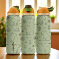 Engraved Capybara Water Bottle – Cute Owala Tumbler with Flowers and Ducks – 16oz 24oz 32oz 40oz Gift for Animal Lovers