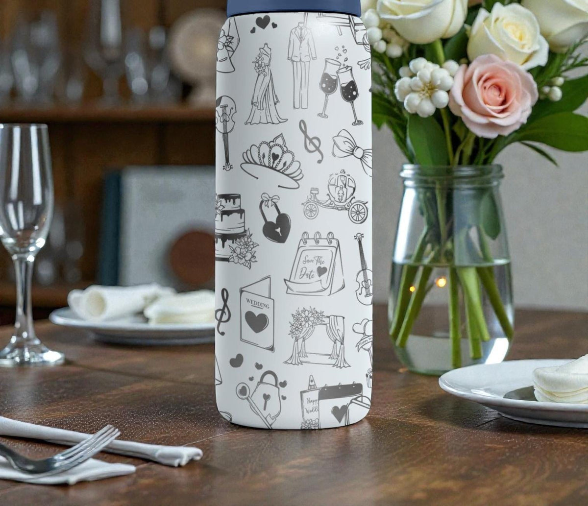 Wedding Engraved Owala Bottle – Bridal Shower Gift – Bride to Be Stainless Steel Water Bottle 16oz 24oz 32oz 40oz  ⸻