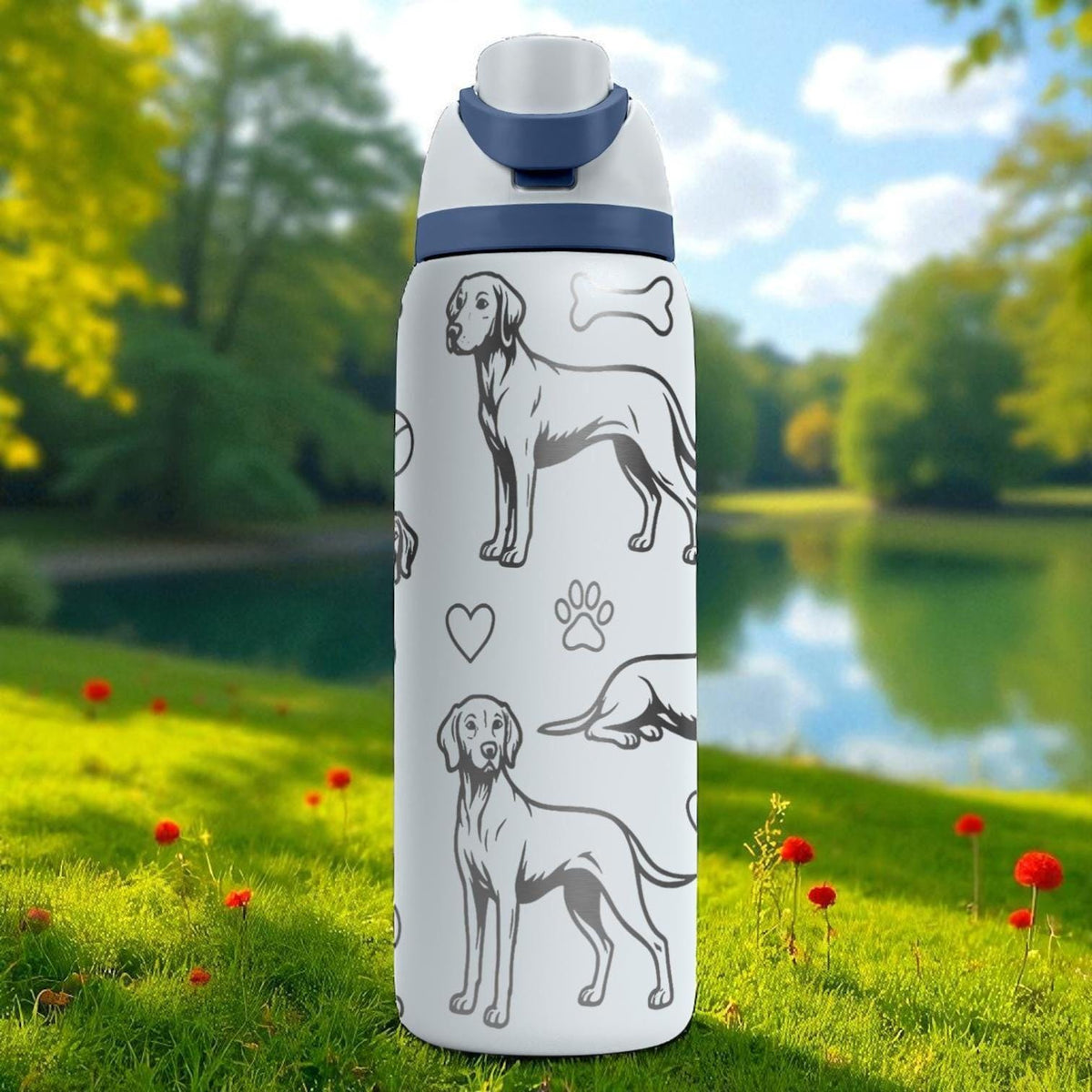 German Shorthaired Pointer Owala Bottle – 16oz 24oz 32oz 40oz – Hunting Dog Engraved Gift for Outdoorsy Dog Lovers