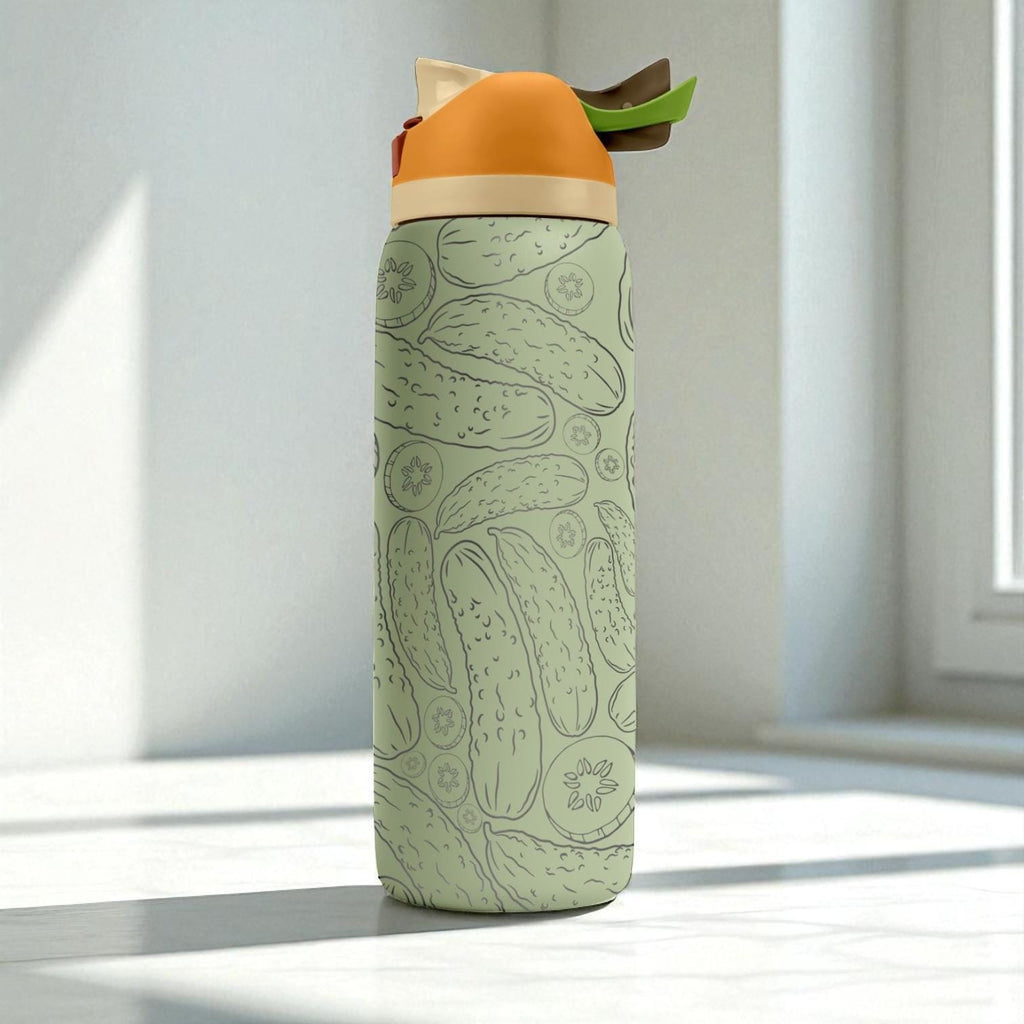 Pickle Lover Engraved Owala Tumbler – 16oz 24oz 32oz 40oz Funny Cucumber FreeSip Cup – Foodie Gift Idea