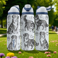 Australian Shepherd Engraved Owala Bottle – Cute Dog Gift with Paws and Bones – 16oz 24oz 32oz 40oz Water Bottle for Aussie Lovers