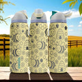 Cute Smiling Bee Owala Bottle – Engraved Yellow Honeybee and Hive Water Bottle – Adorable Gift for Kids and Bee Lovers 16oz 24oz 32oz 40oz