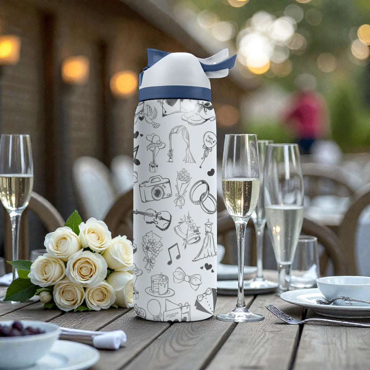 Wedding Engraved Owala Bottle – Bridal Shower Gift – Bride to Be Stainless Steel Water Bottle 16oz 24oz 32oz 40oz  ⸻