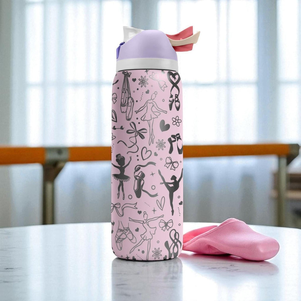 Ballet Owala Bottle – 16oz 24oz 32oz 40oz – Engraved Ballerina Dance Tumbler – Gift for Dancers and Girls Who Love Ballet