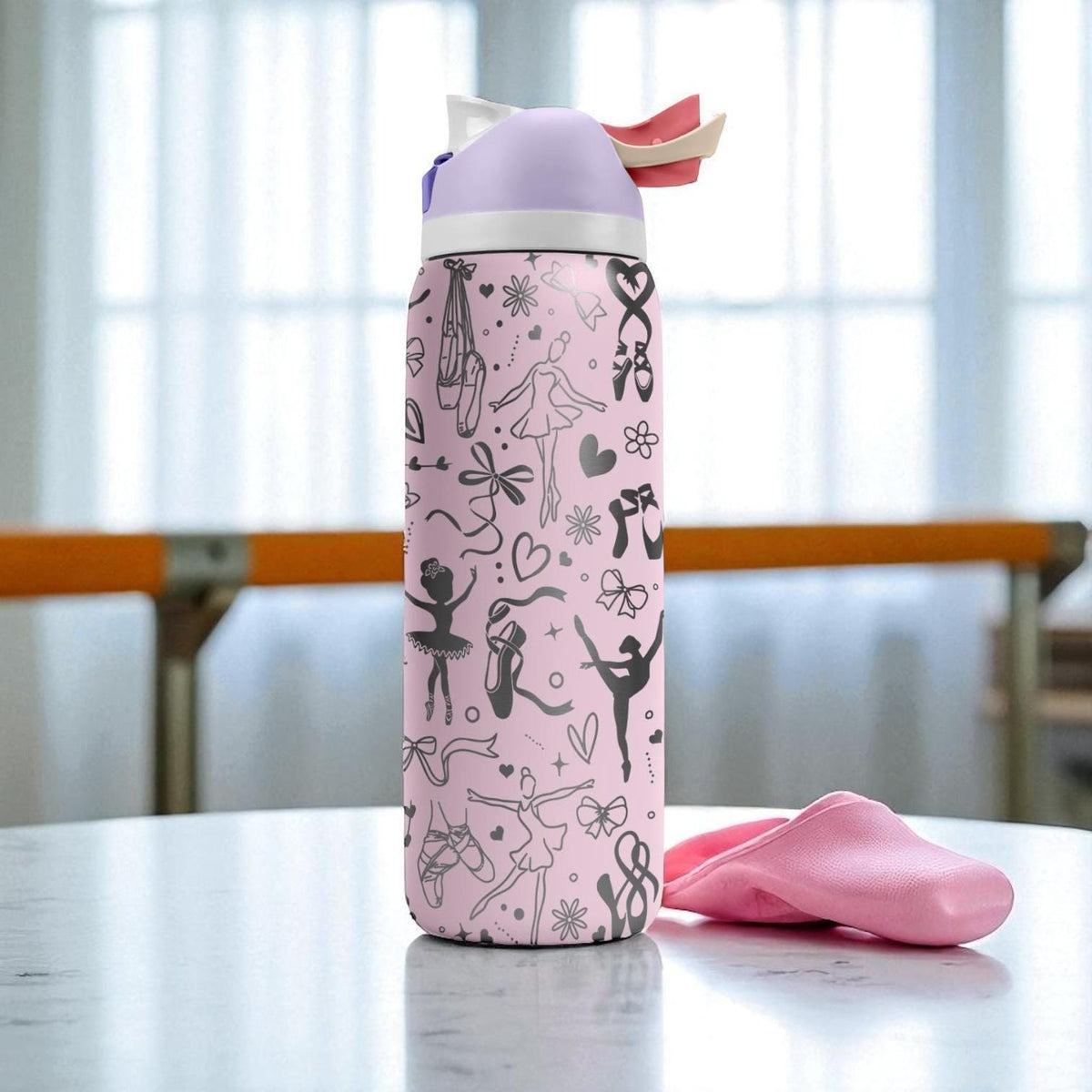 Ballet Owala Bottle – 16oz 24oz 32oz 40oz – Engraved Ballerina Dance Tumbler – Gift for Dancers and Girls Who Love Ballet