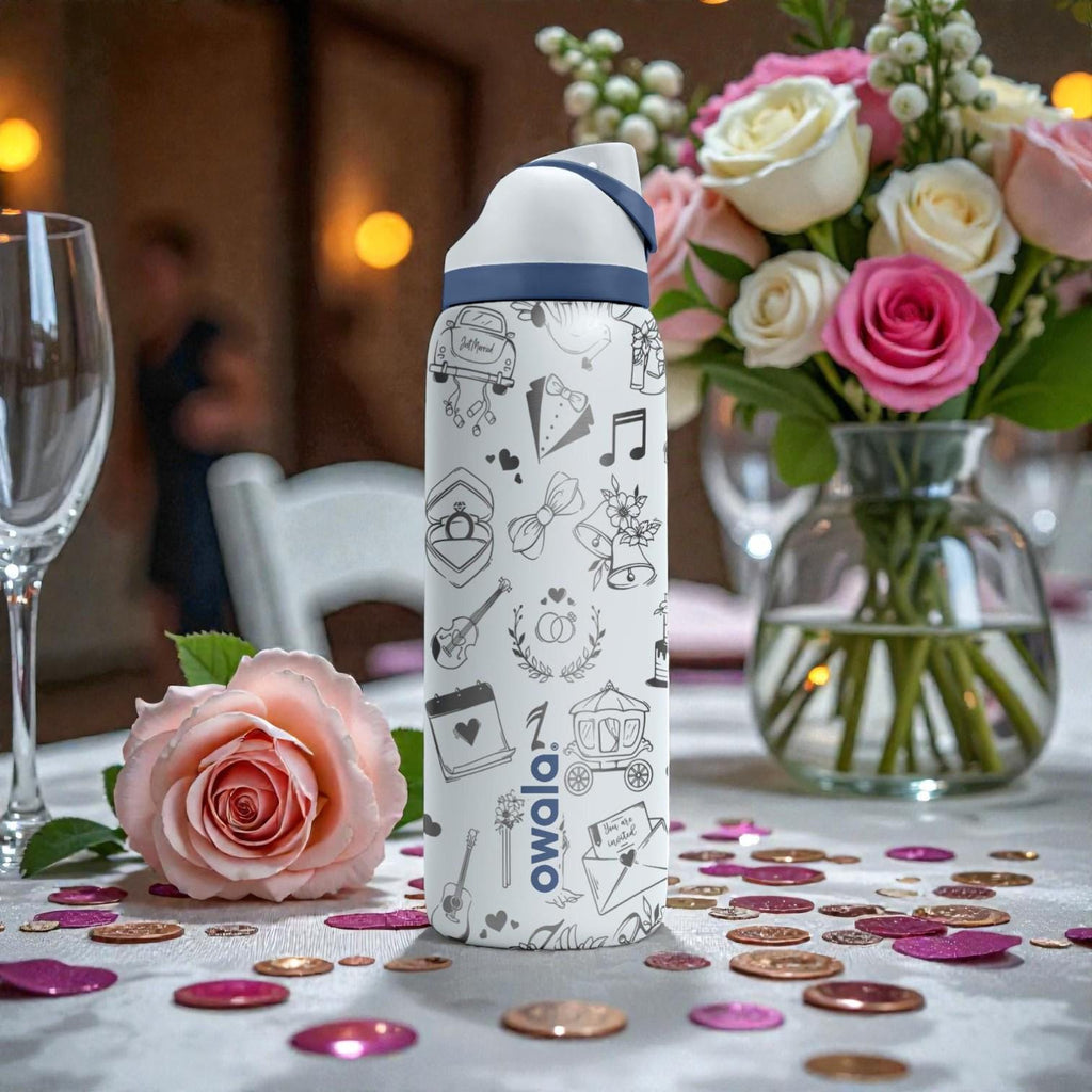 Wedding Engraved Owala Bottle – Bridal Shower Gift – Bride to Be Stainless Steel Water Bottle 16oz 24oz 32oz 40oz  ⸻