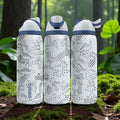 Dinosaur Engraved Owala Bottle – Cute Roaring Dino Pattern – Kids Prehistoric Gift Stainless Cup 16oz 24oz 32oz 40oz  ⸻