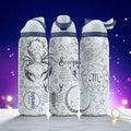 Scorpio Zodiac Engraved Owala Bottle – 16oz 24oz 32oz 40oz Astrology Gift – Laser Engraved Scorpio Water Bottle for Her or Him
