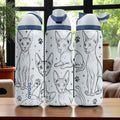 Sphynx Cat Engraved Owala Bottle – 16oz 24oz 32oz 40oz Hairless Cat Tumbler – Gift for Cat Lovers and Pet Owners