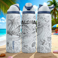 Hawaii Aloha Engraved Owala Tumbler – 16oz 24oz 32oz 40oz Tropical FreeSip Cup – Ocean Gift for Her or Him