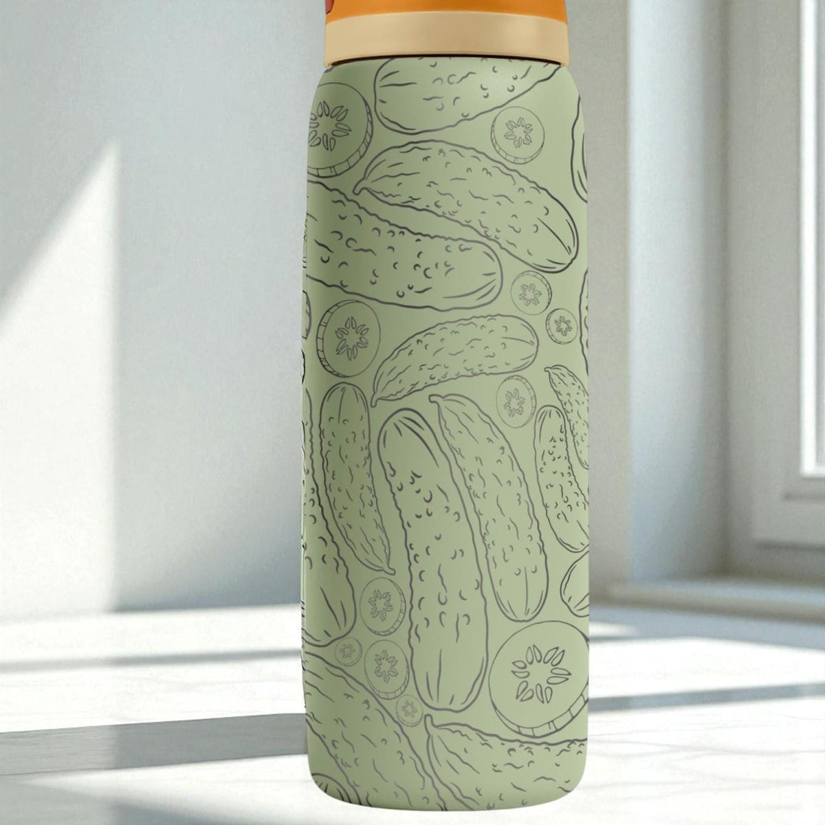 Pickle Lover Engraved Owala Tumbler – 16oz 24oz 32oz 40oz Funny Cucumber FreeSip Cup – Foodie Gift Idea
