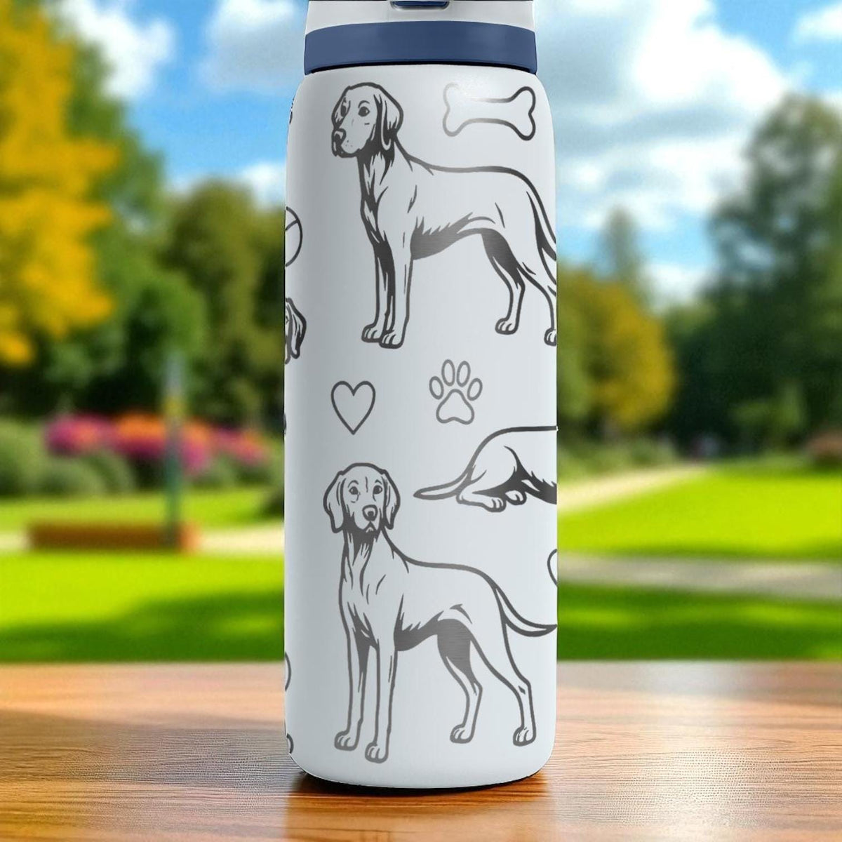 German Shorthaired Pointer Owala Bottle – 16oz 24oz 32oz 40oz – Hunting Dog Engraved Gift for Outdoorsy Dog Lovers